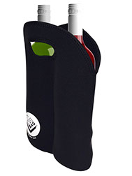 2 bottle neoprene beverage sleeve low