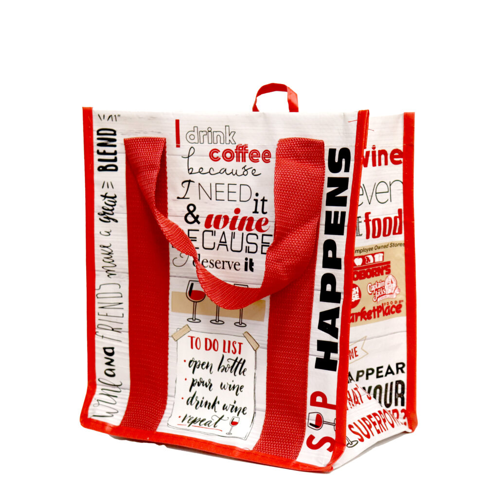 Reusable retail shopping bag