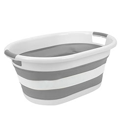 Collapsible basket low