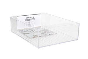 Large acrylic drawer organizer
