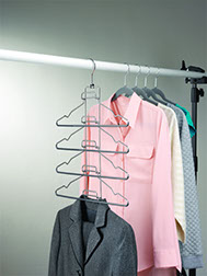 Multi layer shirt organizer hanger