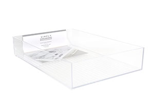 Extra large acrylic drawer organizer