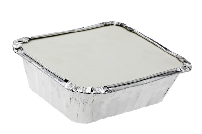 Aluminum to go food tray