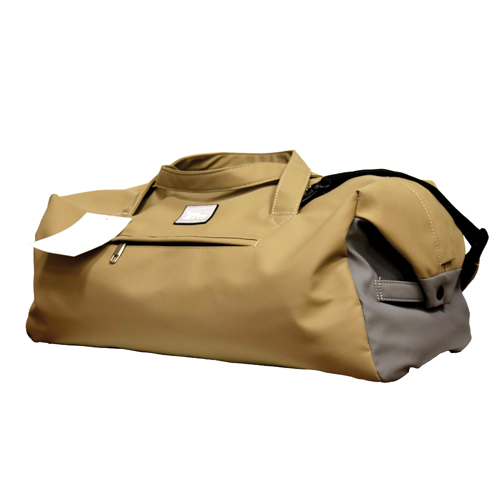 A Brown Sport Material Duffle Bag